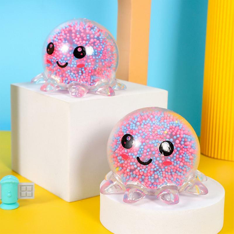 Slow Recovery Decompression Toys Pinch Reliever Stress Light Octopus TPR Air Foam Octopus Antistress Sensory Fidgets Toys