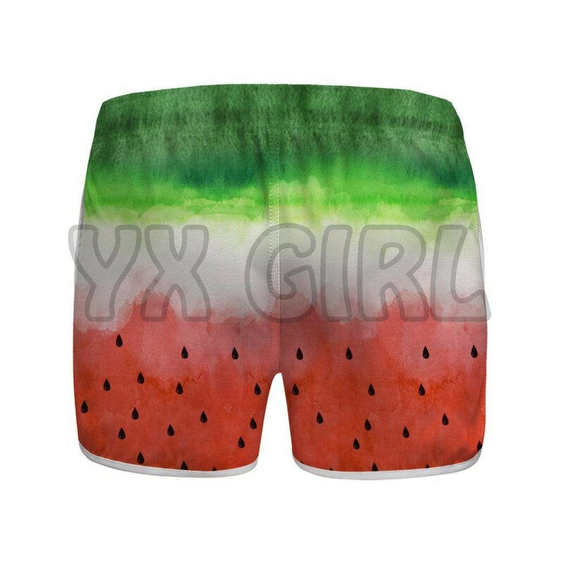 Pantalones cortos estampados 3D personalizados de sandía, Shorts de playa de secado rápido, bañadores de playa de verano