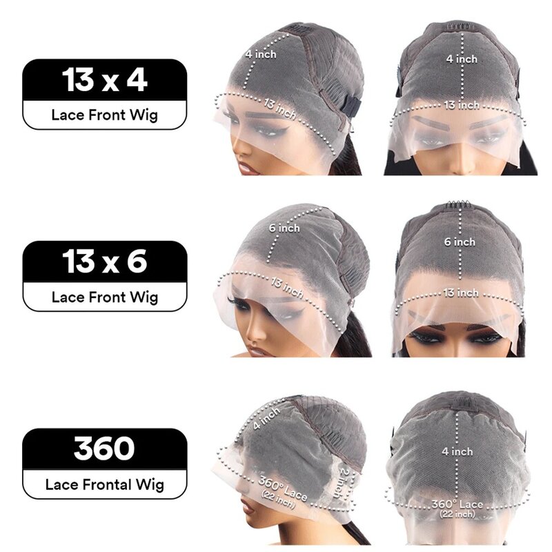 Perruque Lace Front Wig naturelle bouclée, cheveux humains, Deep Wave, 13x6 HD, 13x4, 30/40 pouces, 360 Full Lace, pour femmes