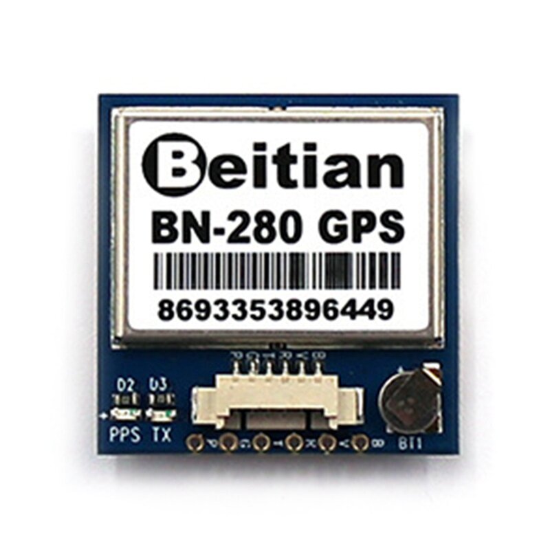Módulo GPS BN280 GPS + GLONASS BeiDou 5V nivel TTL para RC, Dron FPV de carreras de largo alcance, avión