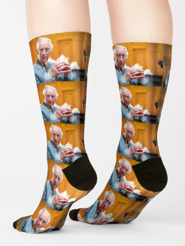 King Charles III Socks Male sock stockings for men funny socks for men