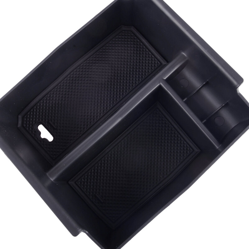 Caja de almacenamiento para consola central de coche, bandeja organizadora, color negro, ABS, compatible con Jeep Wrangler JK 2011, 2012, 2013, 2014, 2015, 2016, 2017, 2018