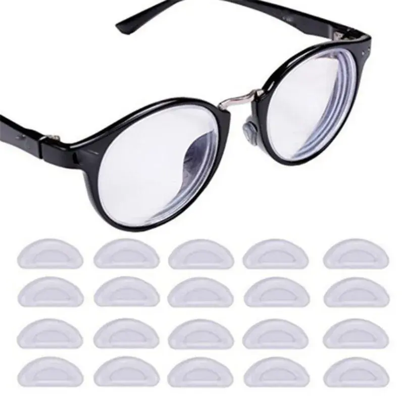 Anti-Slip Glasses Nose Pads Invisible Soft Silicone Nose Pads Self Adhesive Glasses Nose Holder Sticker Pads Eyewear Accessories