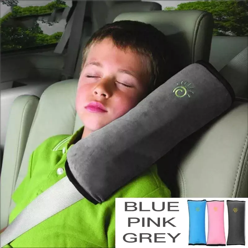 Автомобильная детская защита через плечо автомобильный плюшевый чехол для ремня безопасности Подушка Автомобильная Милая подушка для тела защитный чехол для ремня безопасности