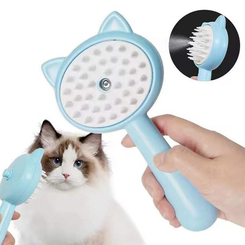 Cepillo de vapor para gatos, cepillo eléctrico para perros, cepillo de pelo para gatos, peine de masaje para aseo de mascotas, depilación, accesorios para mascotas