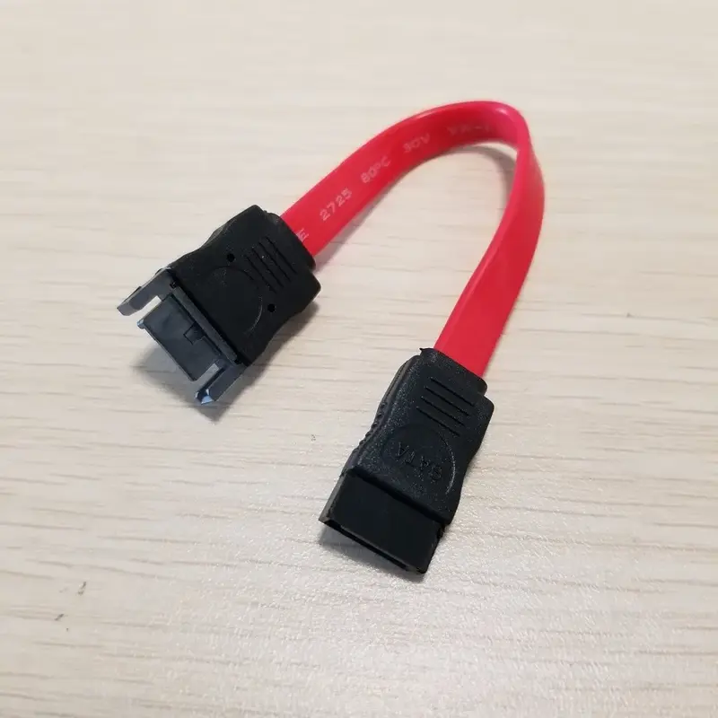 Fest Dirve SATA Daten Verlängerung Serielle Power Kabel Männlich zu Weiblich Rot 10cm