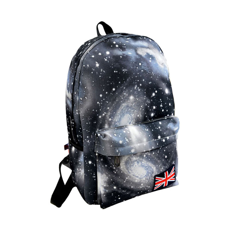 Легкий Рюкзак для книг для подростков, дневной ранец со звездным небом и карманом спереди, школьные принадлежности для мальчиков и девочек