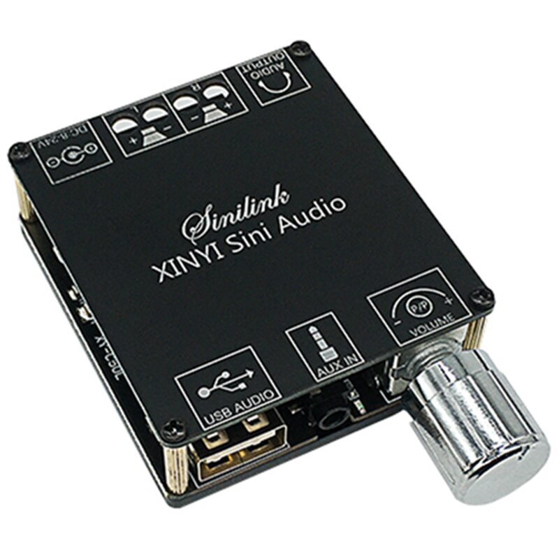 XY-C50L 블루투스 5.0 AUX 디지털 파워 앰프 보드, 2X 50W 스피커, 스테레오 오디오 앰프 모듈, 홈 뮤직