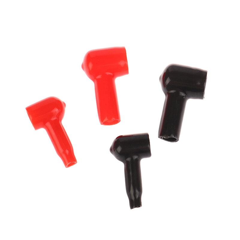 Cubiertas aislantes para terminales de batería, protectores de cables, herramientas de repuesto, color rojo y negro, 2 piezas