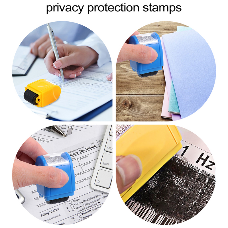 Photosensitive Stamp Privacy Policy Recyclable Roller Seals Confidential Stamps Hand-held Security Convenient Postage