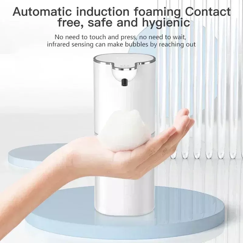 2024 P9 Automatic Foam Soap Dispensers 400ml Bathroom Smart Washing Hand Machine With USB Charging 2 In 1 Desktop Wall Hanging