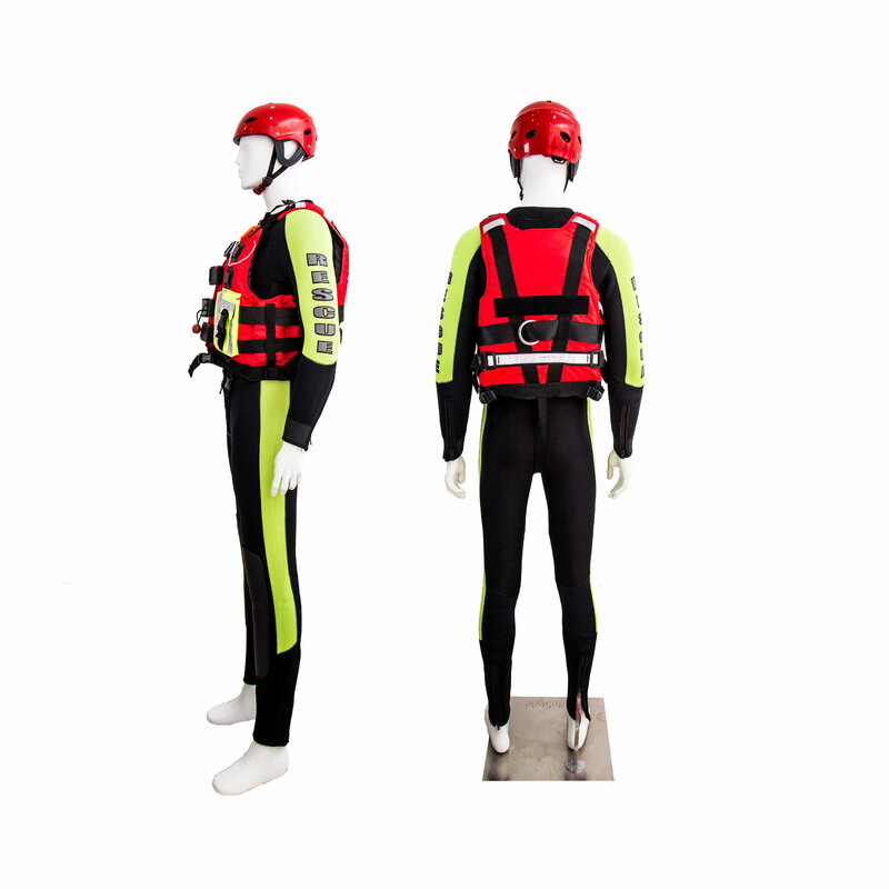 New style adult one-piece  long sleeve neoprene thermal water rescue full-body diving suit