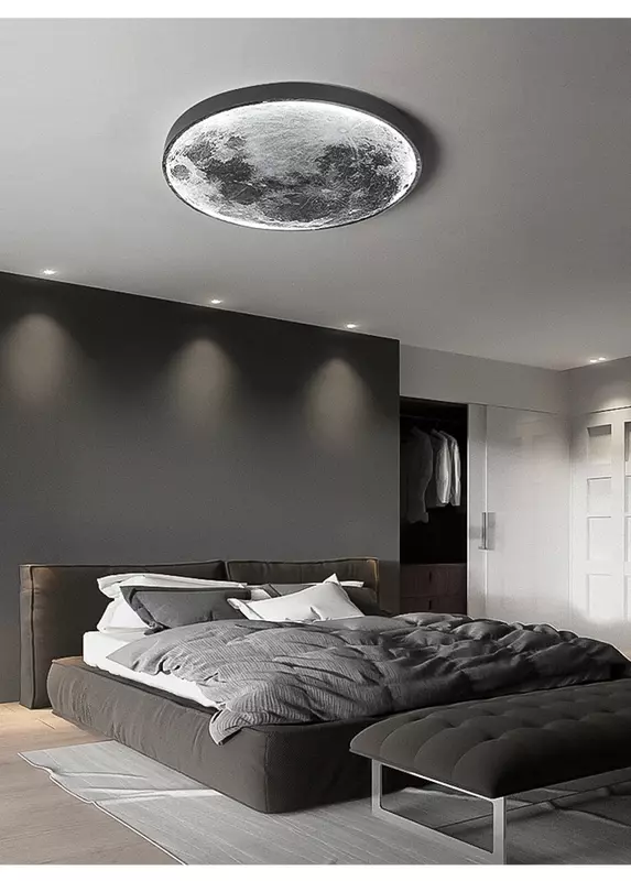 Nowoczesna lampa ścienna księżyc kryty oświetlenie do sypialni salon pokój do dekoracji domu oprawa LED światła zdobią lampki Lusters