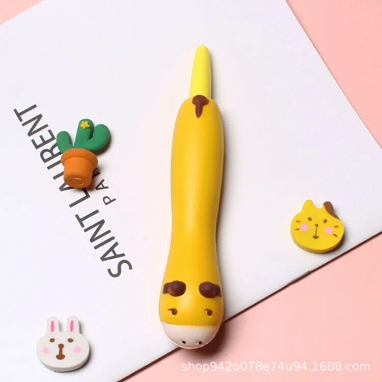 Pencil squishy Soft Slow Rising Scented Kawaii Pencil Topper Squishies Pen Cap soporte para alivio del estrés para niños, juguetes para niños, regalo
