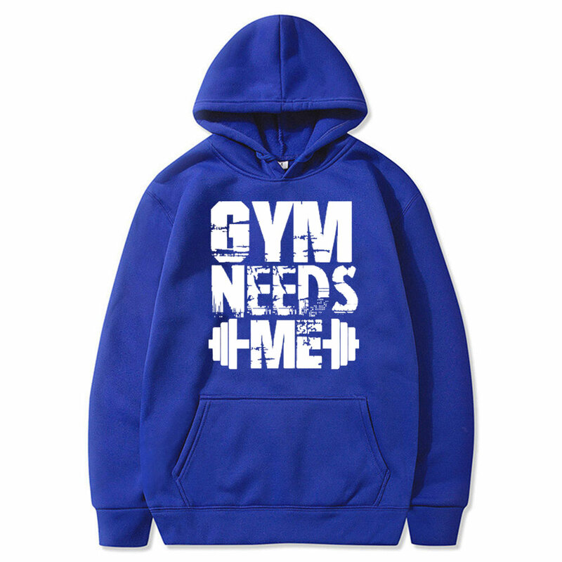 Funny Gym Needs Me Meme Graphic Hoodie Men Women Fitness Gym Vintage Sweatshirt Gothic Streetwear Male Casual Oversized Hoodies