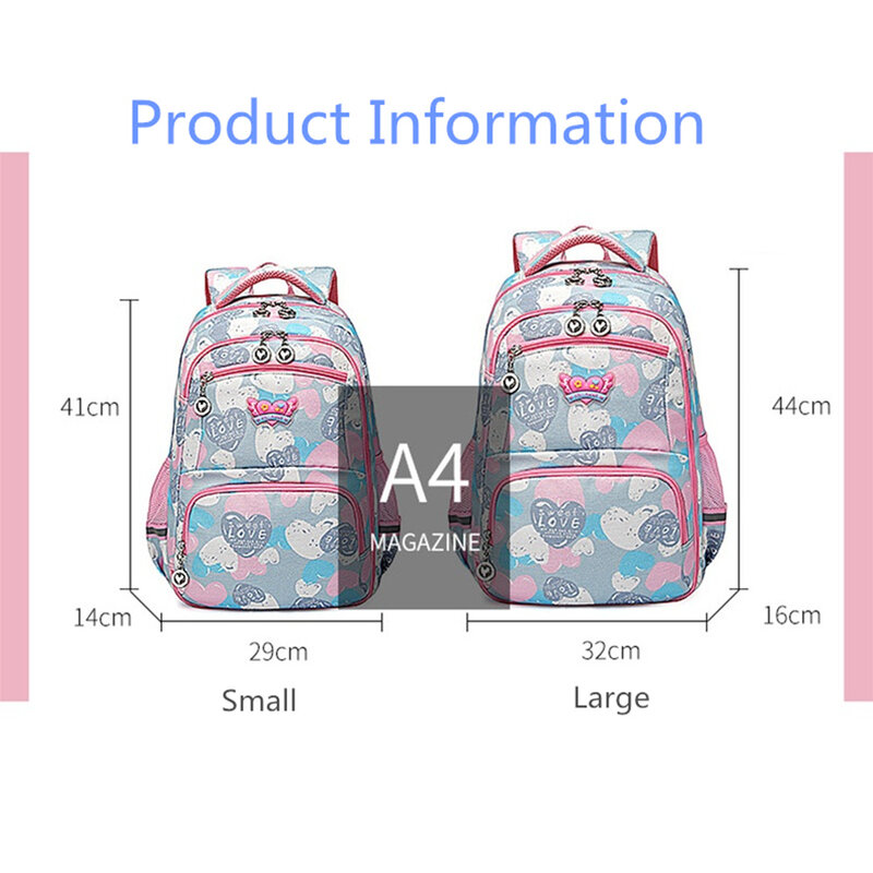 Детский ортопедический рюкзак, милый детский портфель для начальной школы для девочек-подростков, вместительная сумка для книг