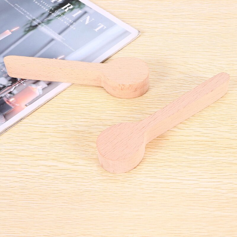4 Pcs Wood Carving Spoon Blank Beech Wood Unfinished Wooden Craft Whittling Kit For Whittler Starter
