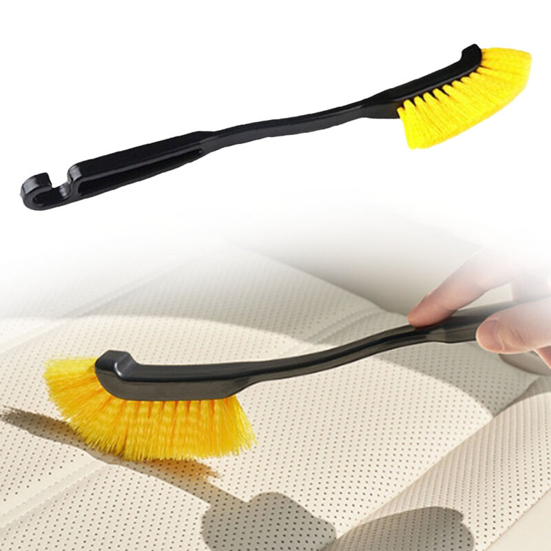 Crevice Brush Car Wheel Brush 28x10x3cm Cleaning Tool For Auto Washing Motorcycle Truck Plastic Handle Rust Removal