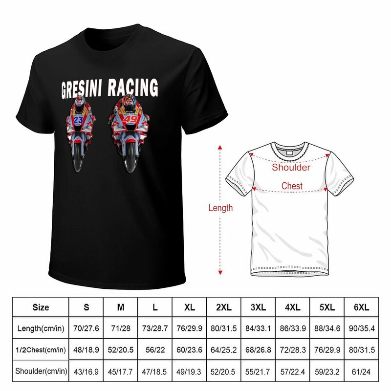 Enea Bastianini Racing camiseta clássica para homens, camisas personalizadas para meninos, branco e preto