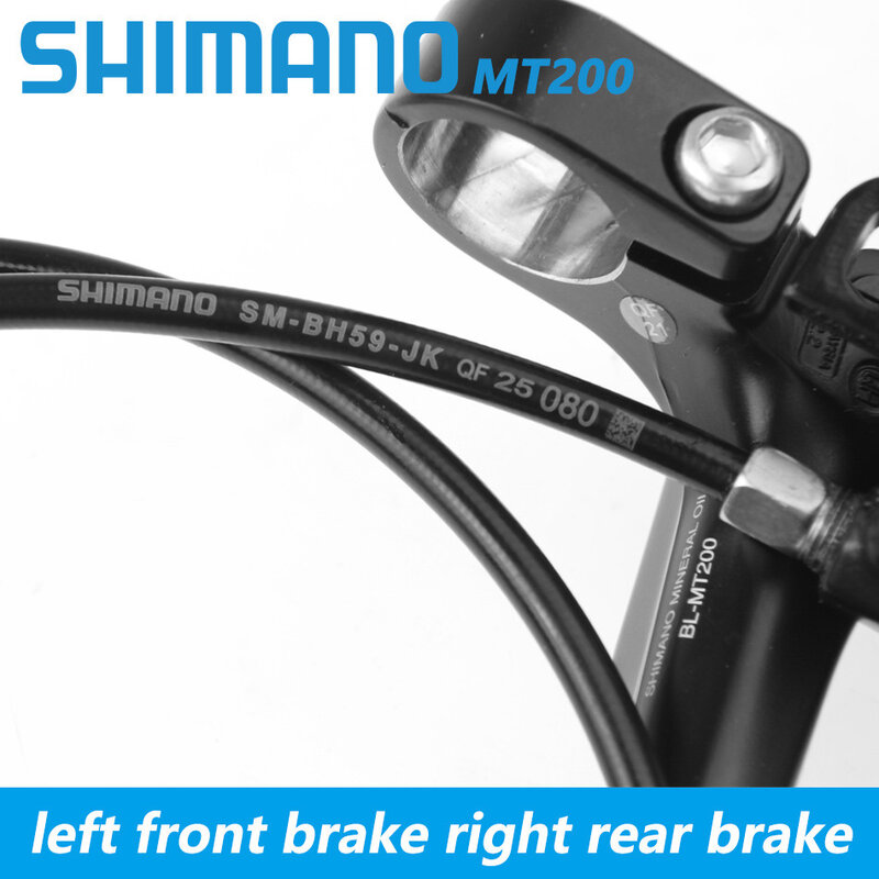 Shimano MTB 산악 자전거 디스크 브레이크 세트, 유압 브레이크, BL-MT200 BR-MT200, 좌측, 전방, 우측, 후방 브레이크, MT200