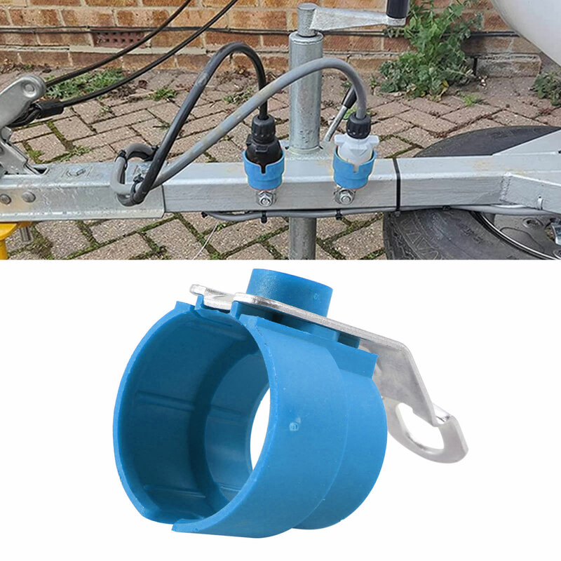 Blue Trailer Plug Holder 7 Pin /13 Pin Trailer Connector Trailer Parts Mounting On Trailer Drawbar Parking Cover Accessories