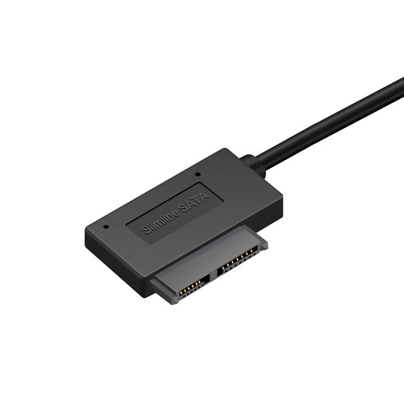 1~10PCS 35cm USB Adapter PC 6P+7P DVD Rom SATA To USB 2.0 Converter Slimline Sata 13 Pin Adapter Drive Cable For PC Laptop