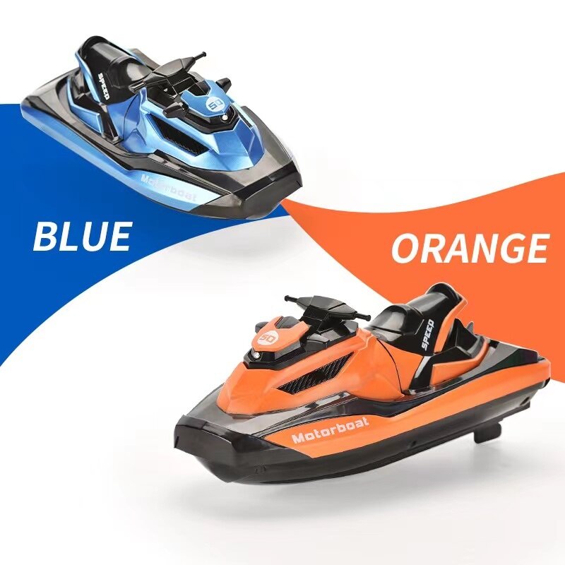 Mini Afstandsbediening Boot 2.4G Rc Speelgoed Hoge Snelheid Rc Motorboot Zomer Water Peddelen Elektrische Motorboot Kinderen Gift speelgoed Zwembad