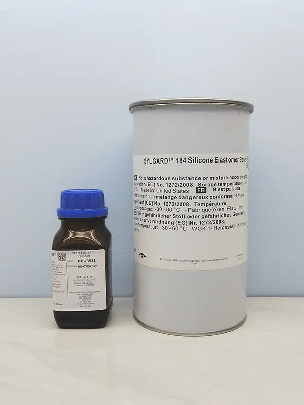 Cola óptica transparente alta, Dow Corning, polipropileno siloxano, EUA original, genuíno, DC184 PDMS