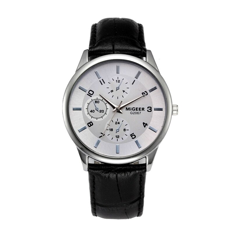 Schlanke minimalist ische Mode mit Armband Zifferblatt Herren Quarzuhr Geschenk uhr elegante Herren uhr Leder armband Herren Armbanduhren