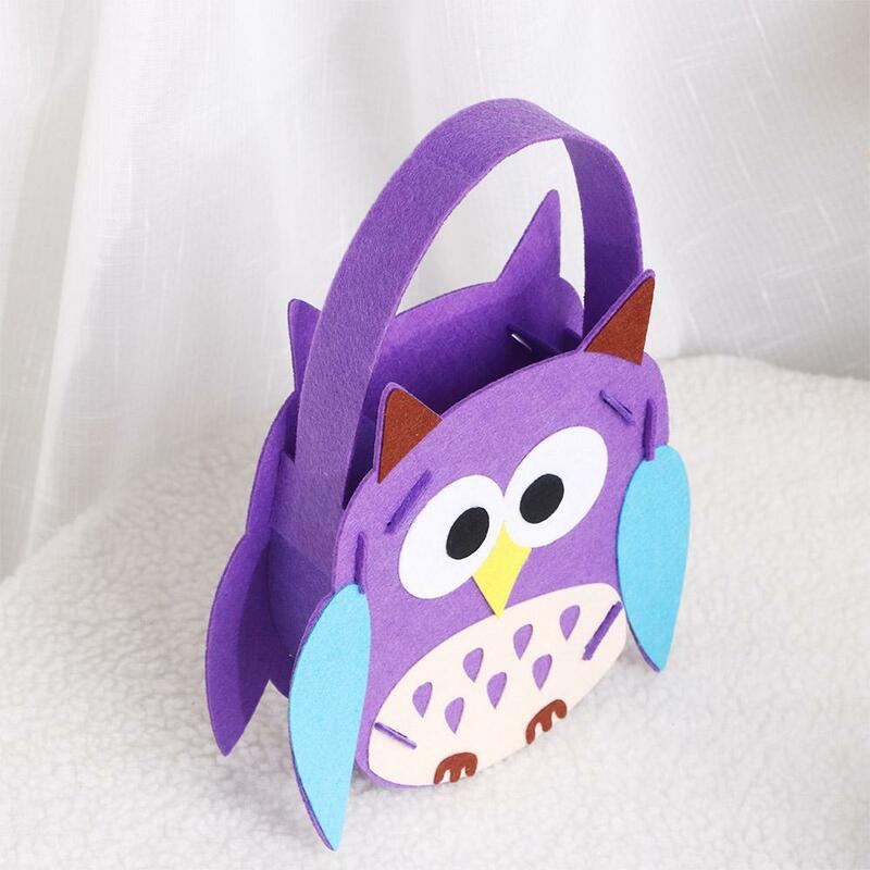 Props Party Ornament Cartoon Tote Bag DIY Material Halloween Candy Bag Gift Basket Halloween Decoration Storage Bucket