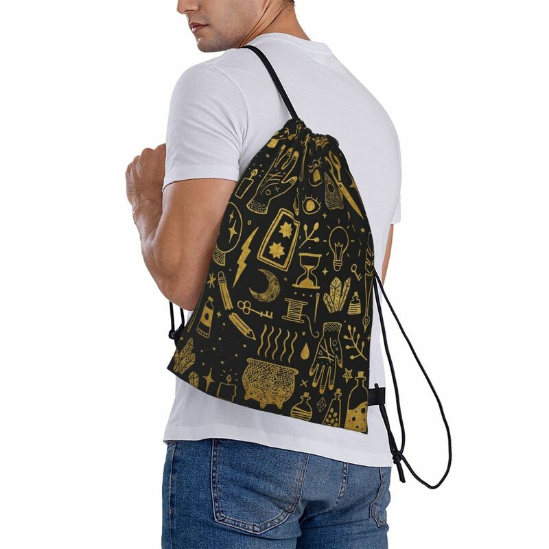 Make Magic Backpacks Fashion Portable Drawstring Bags Drawstring Bundle Pocket Sundries Bag BookBag For Man Woman Students