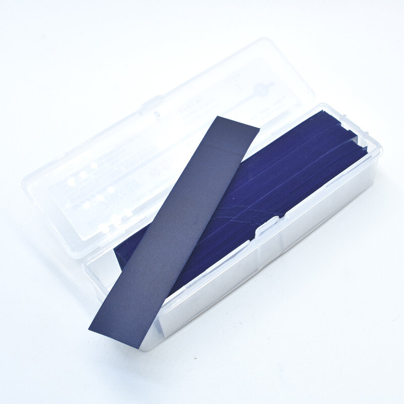 300 Lembar/Kotak Merah/Biru Gigi Mengartikulasikan Potongan Kertas Produk Lab Gigi Perawatan Gigi Aksesoris Pemutih