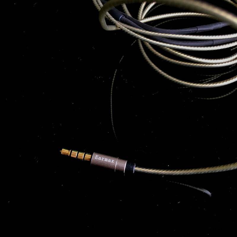 Cable de Audio Chapado en plata con micrófono para FiiO FH3 FX15 JD7 FDX FH15 FH9 FH5s Pro FF5 FH11 FA7S