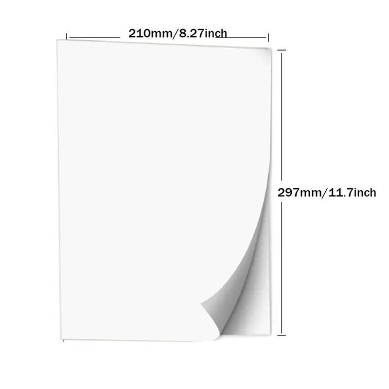 Sublimação a4 Papel Claro transparente branco Inkjet transferência papel impressão Water Slide Decal Paper