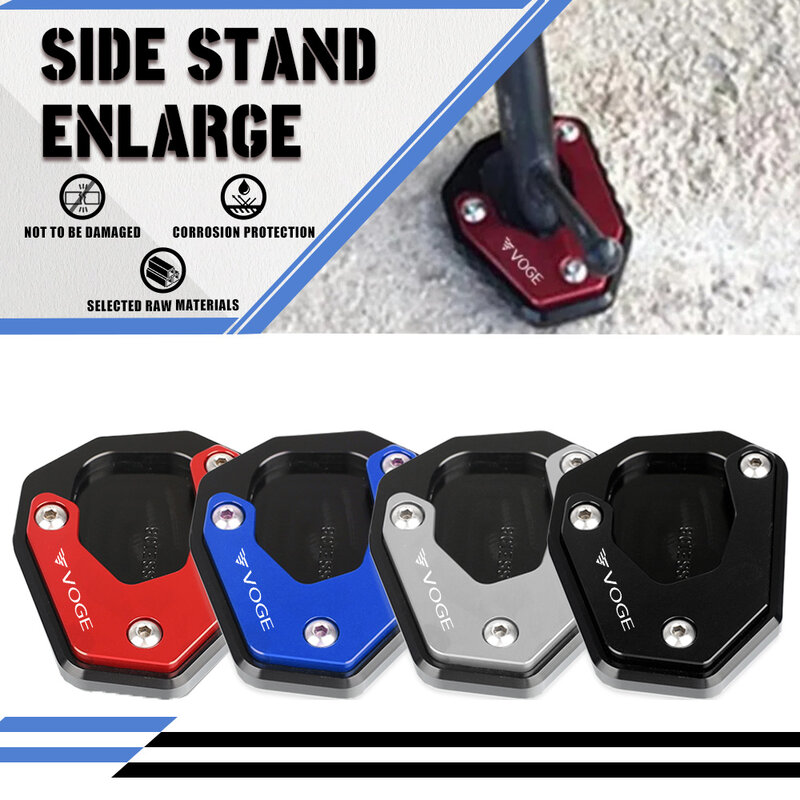 Side Stand Enlarge Plate Kickstand Extension Motorcycle Accessories FOR LONCIN VOGE 500DS 650DS LX500R 500 650 AC DS 500R 350AC