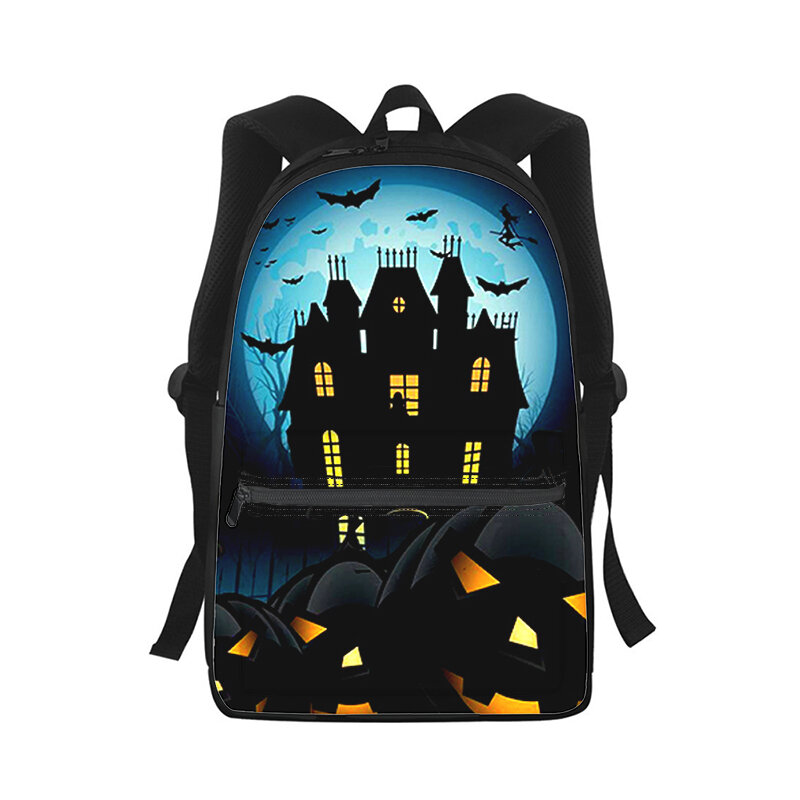 Pumpkin Head Backpack for Kids, Horror Halloween Gift, Print Fashion, Student School Bag, Laptop Bag, Shoulder Bag, Travel, Men, Women