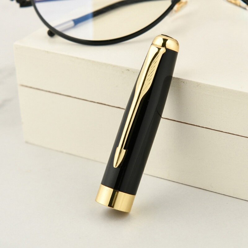 Luxury Metal Signature Ballpoint Pen Black Ink Business Writing Office Supplies LX9A