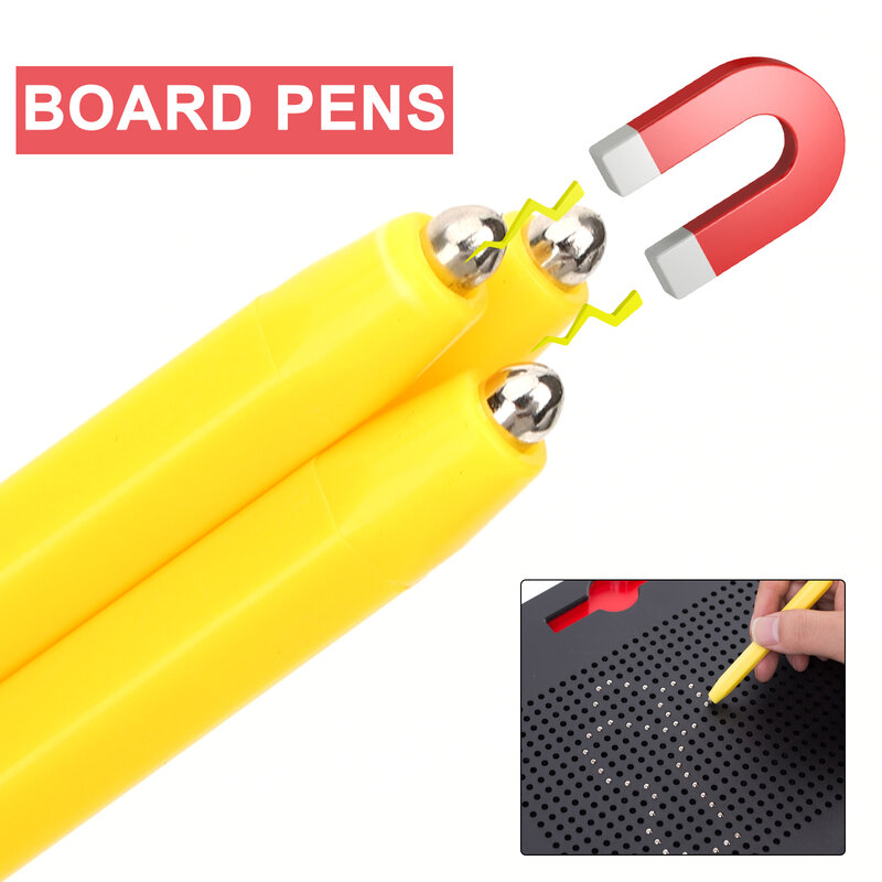 3pcs Magnetic Drawing Board Pens Writing Board Special Pens Baby Painting Drawing Doodle Toys Children Learning Supplies