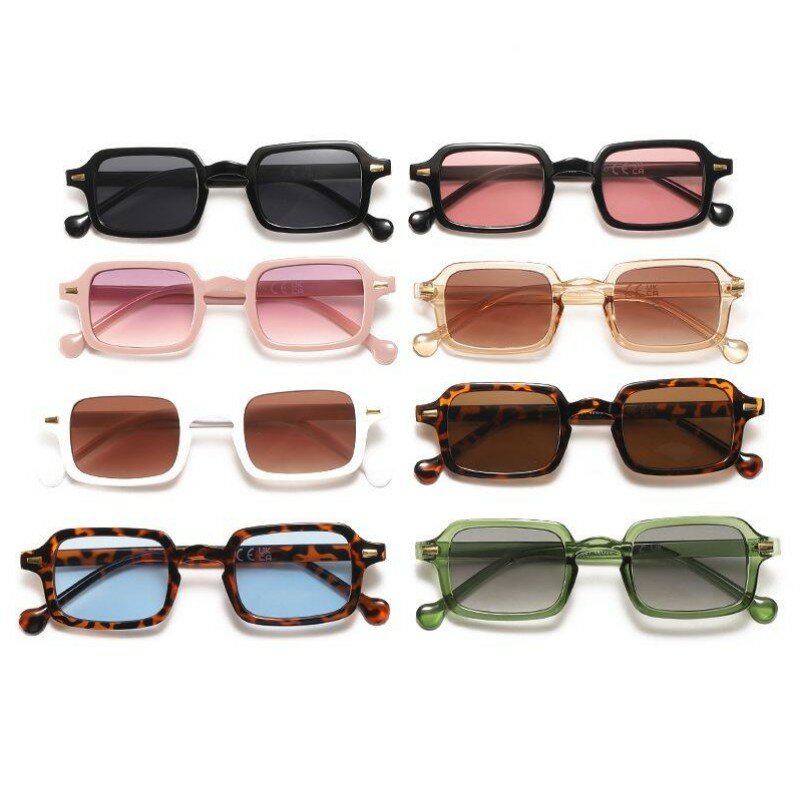 2024 Mode Vintage Kleine Vierkante Sunglassues Voor Dames Trendy Rijden Zon Glassin Meisjes Reizen Brillen Uv400 Dropship