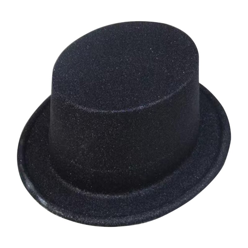 بريق الساحر قبعة الطرف قبعة تألق كاوبوي فيدورا قبعة تأثيري حلي N7YD