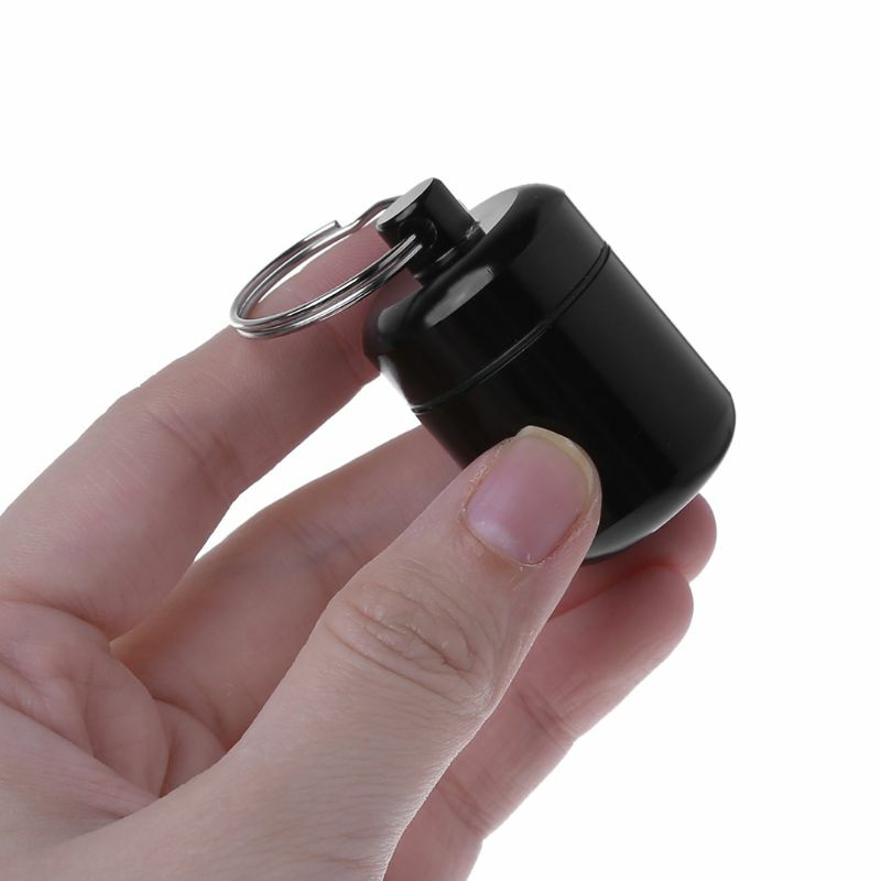 ESCAM Mini Portable Aluminium Alloy Pill Box Carrying Bottle Case Noise Canceling Hearing Protection Earbuds Earplugs