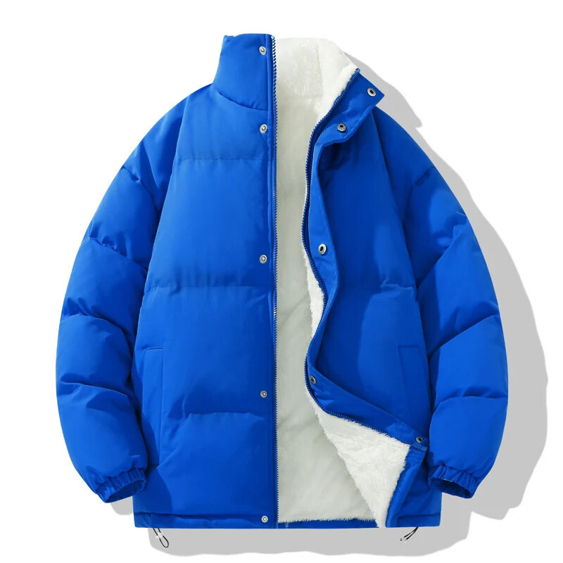 Куртка мужская зимняя с капюшоном, повседневная утепленная модная уличная одежда в стиле оверсайз, хип-хоп