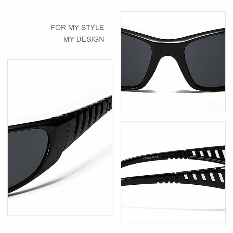 Новые праздничные солнцезащитные очки Emosnia Y2K, женские ретро-очки с полым будущим, Классические солнцезащитные очки в большой оправе, мужские солнцезащитные очки для вождения и велоспорта