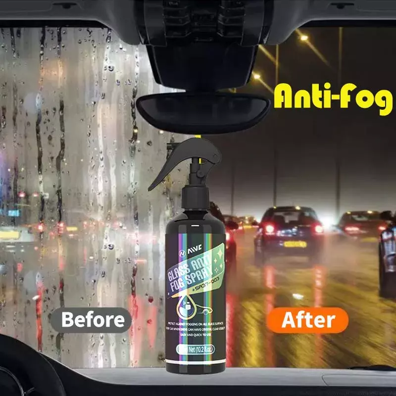 Szklana powłoka przeciwmgielna w sprayu zimowa szyba wewnętrzna samochodu długotrwała zapobiega zamgławianiu wyraźny obraz odpychające mgłę lusterko czyste