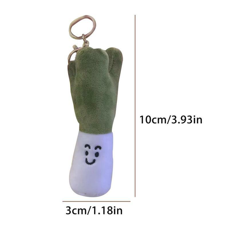 Food Plush Keychain Fun Unique Food Key Ring Cartoon Simulation Garlic Pepper Plushies Keychain Plush Pendant  for  for Children