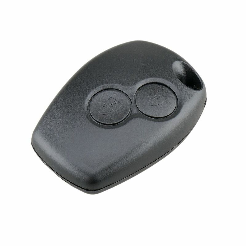 Shell chave do carro sem lâmina, 2 botões, caso remoto da tampa do Fob para Renault, Dacia, Modus, Clio 3, Twingo, Kangoo 2, novo, 2023