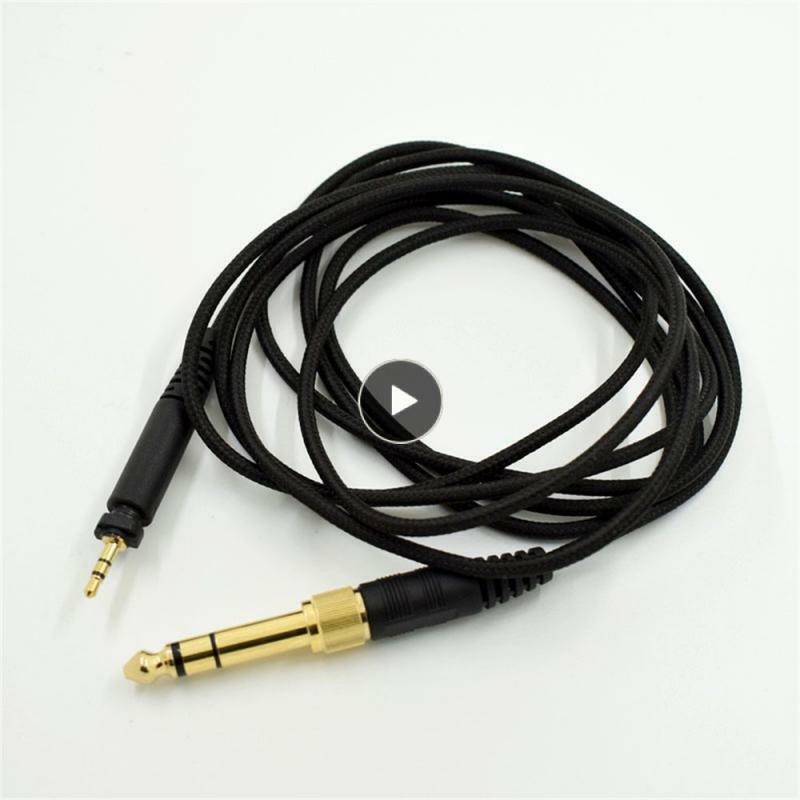 Cable de Audio de 2 metros de longitud, accesorios para auriculares de calidad de sonido de alta fidelidad, línea de Audio, conector chapado en oro grueso