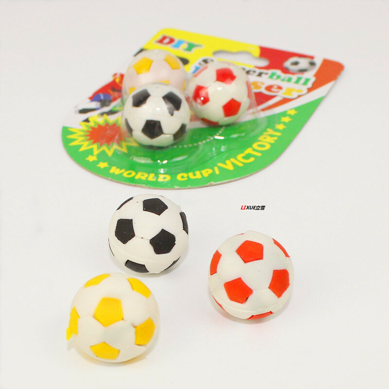 Studente creativo simulazione palla combinazione di gomma forma di calcio gomma giocattolo educativo per bambini regalo