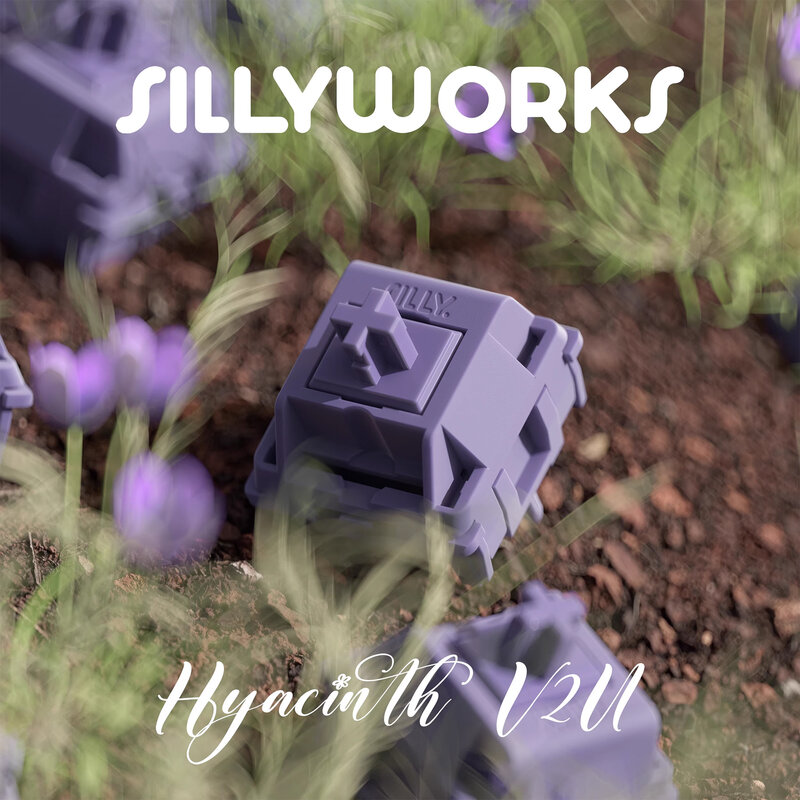 Sillyworks V2U ungu saklar Hyacinth Linear 45g aktuasi