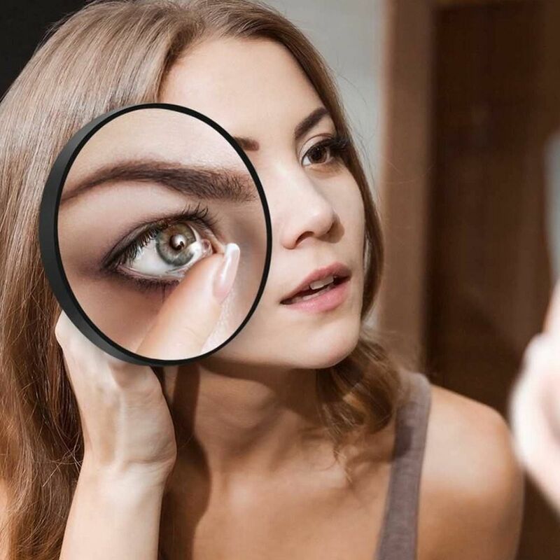 Round Shape Makeup Mirror para mulheres e meninas, Remove Acne Pores, Ampliação Espelho, Beauty Cosmetics Mirror, 10x20x30x